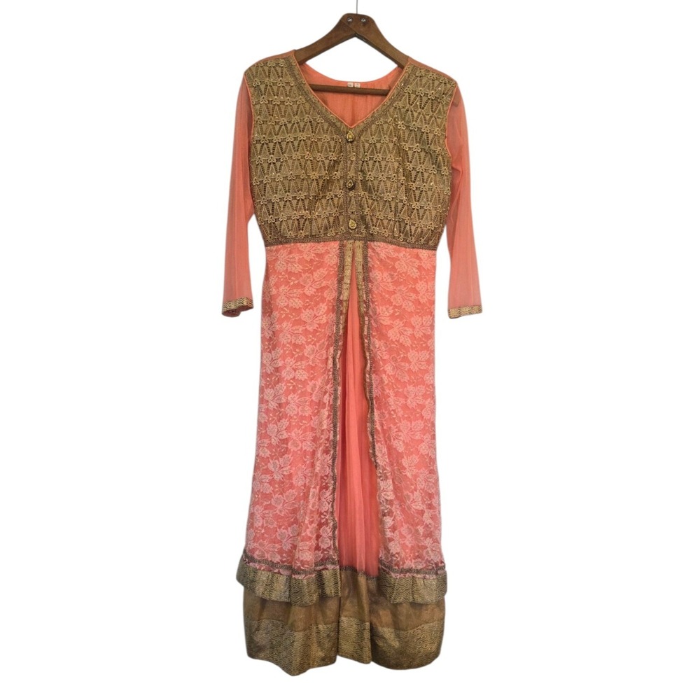 Anarkali Gown Pakistani Salwar Kameez Ready‎ To Wear Dress Wedding Party  XL
